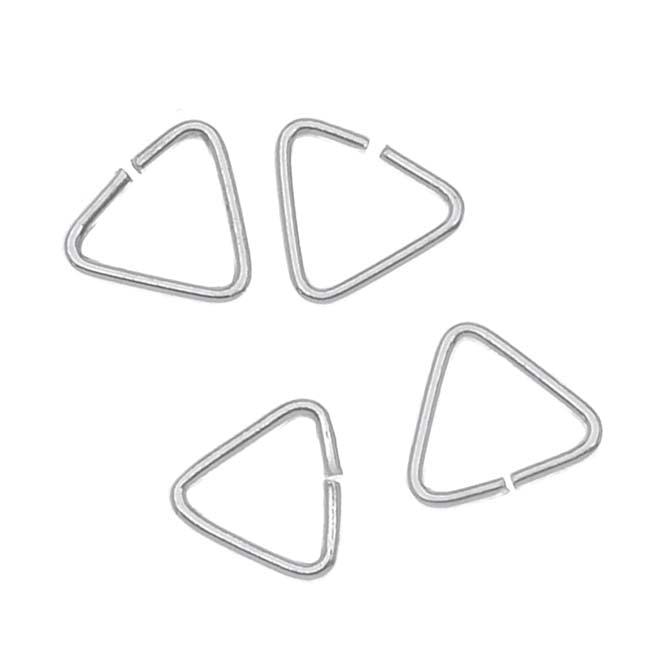 Sterling Silver X-Small Triangle Jump Rings Bails 5 x 5mm (20 pcs)