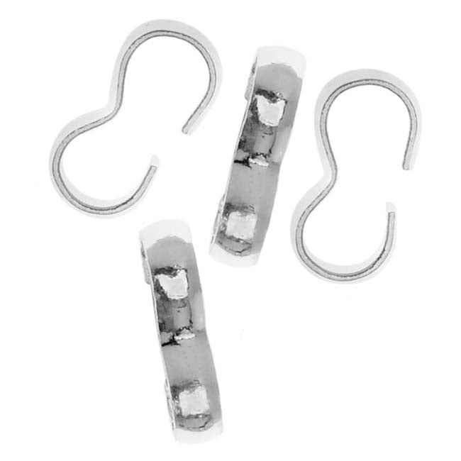 Beadalon Silver Plated QuickLinks Figure 8 Connectors Large (42 Pieces)