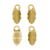 Aanraku, Glue-On Pendant Bails, Small, Gold Plated (10 Pieces)