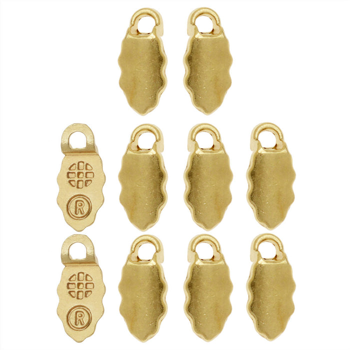 Aanraku, Glue-On Pendant Bails, Small, Gold Plated (10 Pieces)