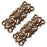 Vintaj Natural Brass Filigree Acorn Leaves Connector Beads 12 x 30mm (2 pcs)