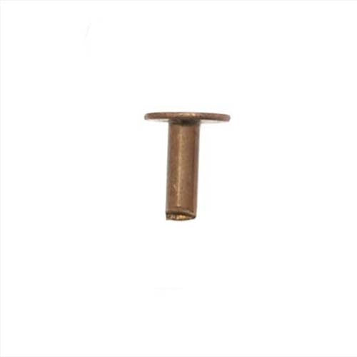 Vintaj Natural Brass, 1/8 Inch Nail Head Rivets for Leather (20 Pieces)