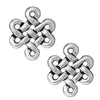 TierraCast Fine Silver Plated Pewter Celtic Eternity Connector Beads 17mm (2 Pieces)