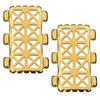 Cymbal Connector fits Tila Beads, Faragas, Rectangle 30.5mm, 24k Gold Plated (2 Pieces)