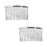 Silver Plated Fancy Hair Combs - Fun Craft Beading Project 2 1/2 Inches (2 pcs)