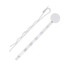 White Enamel Metal Bobby Pins With 8mm Pad For Gluing (10 pcs)