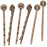 Antiqued Brass Metal Bobby Pins With 8mm Pad For Gluing (10 pcs)