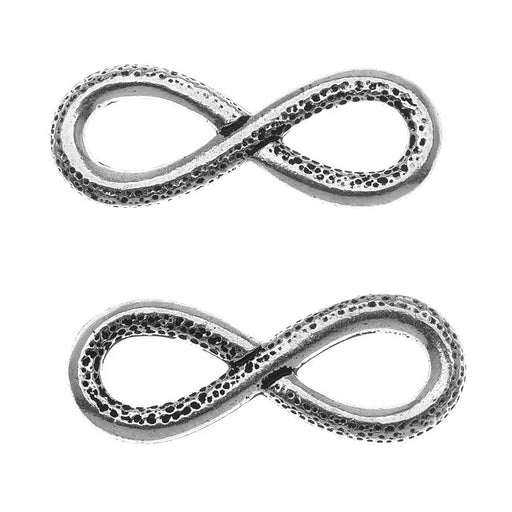 TierraCast Antiqued Lead-Free Pewter Infinity Connector Link 12x31.5mm (2 Pieces)