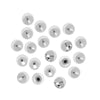 End Cap Beads for Memory Wire, Round Glue In 3mm Diameter, Silver Plated (20 Pieces)