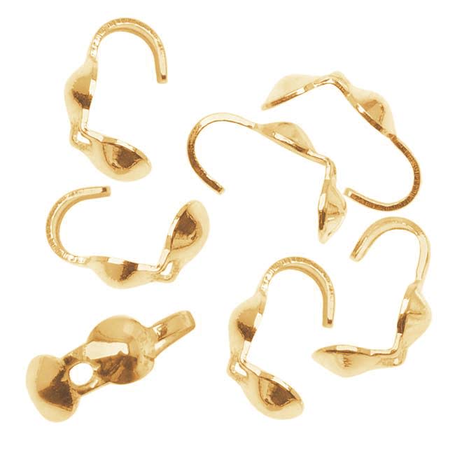 Knot Covers, Clamshell 3.3mm, 14K Gold-Filled (8 Pieces)