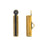 Nunn Design Ribbon Cord Ends, Barrel 17mm, Antiqued Gold (2 Pieces)
