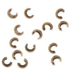 Crimp Bead Covers, 3mm, Antiqued Brass (50 Pieces)