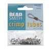 The Beadsmith Crimp Beads, Tube 2x2mm, Black Ox / Gunmetal (100 Pieces)