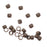 Crimp Beads, Barrel 2x1.5mm, Antiqued Brass (50 Pieces)