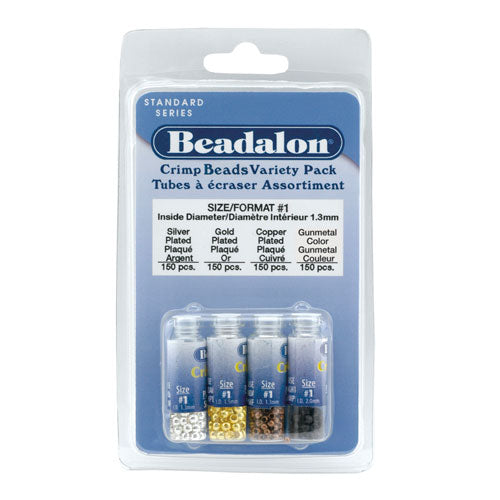 Beadalon Crimp Cover Variety Size Pack - Gold