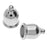 TierraCast Maker's Collection Cord Ends, Taj 16mm, Fits 8mm Cord, Silver Tone (2 Pieces)
