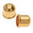 TierraCast Maker's Collection, Cupola Cord Ends Fits 10mm, 22K Gold Plated (2 Pieces)