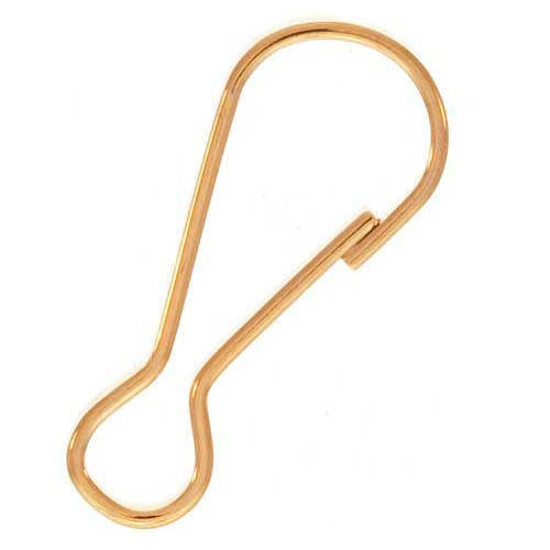 Clips, For ID Badge Holder and Lanyard 24mm, 22K Gold Plated (10 Pieces)