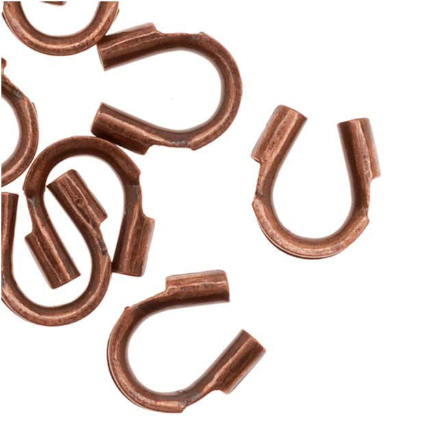 Wire & Thread Protectors, 50 Pieces, Antiqued Copper, 019 Inch Loops (50 Pieces)
