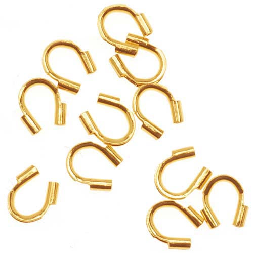 Wire & Thread Protectors, .019 Inch Loops 22K Gold Plated (50 Pieces)
