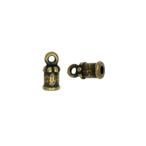 TierraCast Cord Ends, Palace Dome 10.5mm, Fits 2mm Cord, Brass Oxide Finish (2 Pieces)