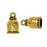 Cord End, Palace Dome 18mm, Fits 8mm Cord, Antiqued Gold, By TierraCast (2 Pieces)