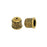 TierraCast Cord Ends, Temple Dome 9mm, Fits 6mm Cord, Antiqued Gold Plated (2 Pieces)