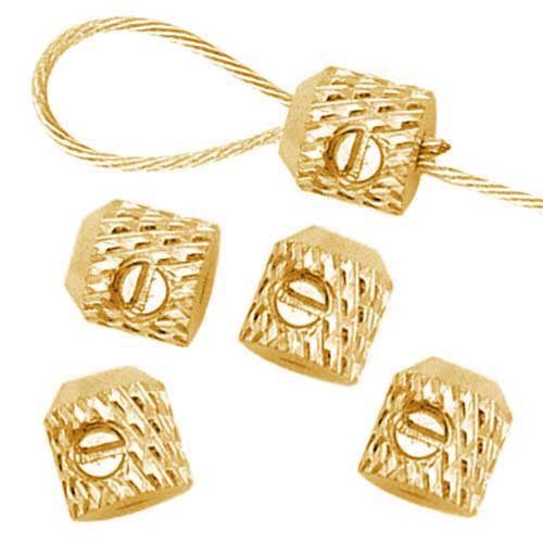 Beadalon Scrimps Kit, Screw Driver and Crimp Beads, Gold Plated (1 Set)