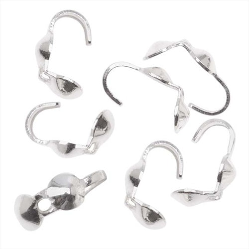 Silver-Filled Clamshells Knot Covers (6 Pieces)