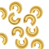 Crimp Bead Covers, 4mm, Gold Plated (50 Pieces)