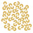Crimp Bead Covers, 4mm, Gold Plated (50 Pieces)