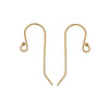 French Ear Wire, with 1.5mm Ball End 27x11mm 14K Gold-Filled (1 Pair)