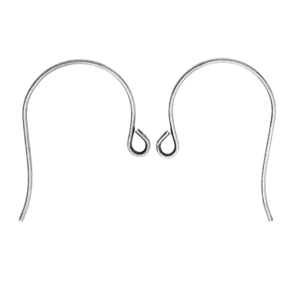 Earring Findings, Long Earring Hooks 25mm, Gold Plated (25 Pairs)