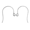 Nunn Design Earring Findings, 27mm Earwire Hooks, Antiqued Silver (1 Pair)