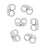 Earring Backs, Earnuts with Small Clutch 4mm Sterling Silver (6 Pairs)