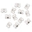 Earring Backs, Earnuts with Large Clutch 6mm Sterling Silver (6 Pairs)