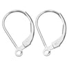 Earring Findings, Classic Leverback 16x10mm, Sterling Silver (1 Pair)