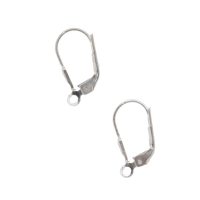 Wholesale Sterling Silver Leverback Earring Findings Plain, Choose Package  Size