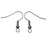 Earring Hooks, w/ Ball and Loop 19.5mm, Stainless Steel (10 Pairs)