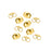 Earring Backs, Medium Clutch 6mm, 22K Gold Plated (12 Pieces)
