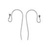 Earring Findings, Ear Wire with Ball 21mm Long, Surgical Steel (2 Pairs)