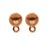 Earring Posts, Stud Dome with Ring 8mm, Copper Plated Pewter, by TierraCast (1 Pair)
