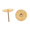 Earring Findings, Earring Posts with 10mm Glue On Pad, Gold Plated (10 Pairs)