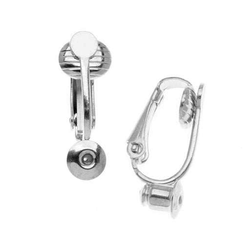 Silver Plated Earring Converters - Turn Posts Into Clip-Ons! (1 Pair)
