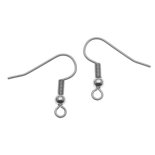 E863 - 50 pcs 304 Stainless Steel Earring Hooks with Loop Hole - 27mm x  20mm - Large Loop: 6mm - Gold - Favored Memories