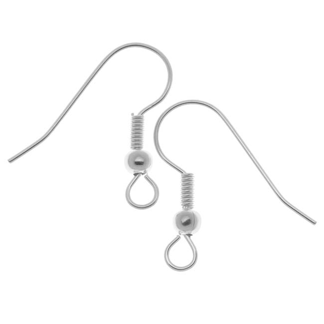 30mm Brass Kidney Earring Hooks Silver Nickel Free, Lead Free And Cadmium  Free Earwire, Kidney Hooks