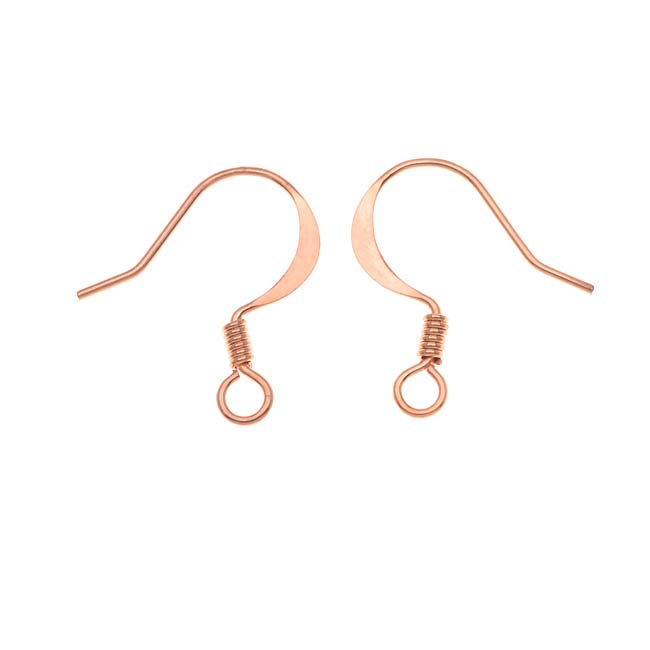 Earring Findings, Fish Hook Ear Wire 16mm Genuine Copper (25 Pairs) —  Beadaholique