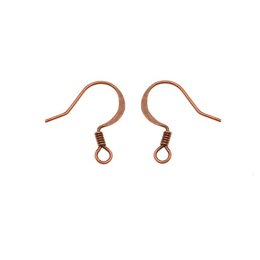 Genuine Antiqued Copper Fish Hook Earring Hooks 16mm (24 Pieces)