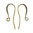 Earring Findings, Long Earring Hooks 25mm, Antiqued Brass (25 Pairs)