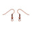Earring Findings, Hook with Ball & Coil 19mm Antiqued Copper (12 Pairs)